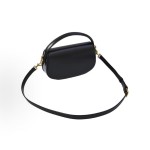 SAINT LAURENT bronze metal hardware handbag for women in black